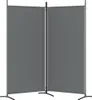 Parawan 2-Panelowy, Antracytowy, 175X180 Cm, Tkanina Podgląd zdjęcia produktu 13