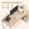 VASAGLE Schreibtisch mit Stauraum, L-Form Computertisch, Produktbild-Vorschau 8