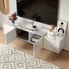 TV skrinka s vysokým leskom Merax 170 cm so 4 dvierkami, TV Náhľad obrázku produktu 6