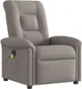 vidaXL Massagesessel Elektrisch Taupe Stoff Produktbild-Vorschau 3