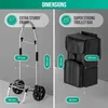 Chariot de courses pliable avec compartiment isotherme - Voir les images du produit 8