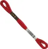 A single skein of red embroidery thread on a white background. Produktbild-Vorschau