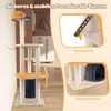 A cat tree is shown in a room, with close-up shots highlighting its features. Anteprima dell’immagine prodotto