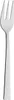 A close-up, studio shot of a silver fork on a white background. Produktbild-Vorschau
