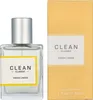 A bottle of Clean Fresh Linens Eau de Parfum and its packaging are shown against a white background. Podgląd zdjęcia produktu
