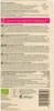 The back of a chocolate bar packaging with nutritional information and ingredient lists. Produktbild-Vorschau