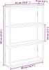 vidaXL Scaffale a muro rovere Artisan 43x9x60 cm materiale Anteprima dell’immagine prodotto 7
