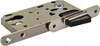 A close-up, studio shot of a metal door lock mechanism with a black latch. Anteprima dell’immagine prodotto