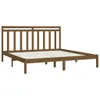 vidaXL Letto in legno massiccio marrone miele 200x200 cm Anteprima dell’immagine prodotto 4