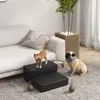 Thuisxl Paw Paws Lit pour chien et marchepied 2-en-1 noir Voir les images du produit 11