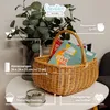 Creative Home Nákupní Košík Proutěný Koš s Uchem Piknikový Náhled obrázku produktu 4