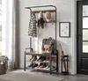An entryway with a coat rack, shoe bench, and umbrella stand. Produktbild-Vorschau