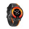 A smartwatch with a black strap and orange accents, displayed against a white background. Podgląd zdjęcia produktu
