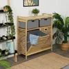 Cesto portabiancheria Relaxdays, 2 contenitori ribaltabili Anteprima dell’immagine prodotto 2