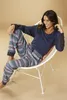 Vivance Dreams Pyjama 2 -teilig navy Größe 40/42 Produktbild-Vorschau 4