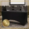Tischhusse schwarz Stretch 180x76 cm Banketttisch Catering Produktbild-Vorschau 5