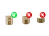 Three different air filters are shown, with checkmarks and crosses indicating compatibility. Produktbild-Vorschau