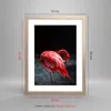 Gerahmtes Poster - Rahmen in heller Eiche - Flamingo Rosa Produktbild-Vorschau 5