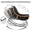 Schaukelsessel Extra groß Rattanstuhl Relaxstuhl mit Produktbild-Vorschau 4