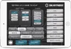 A tablet screen displaying a dart game setup interface. Produktbild-Vorschau