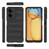 Multiple views of a black smartphone case, including front, back, and side profiles, with a smartphone screen displayed. Produktbild-Vorschau