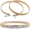 6 Stück Stickrahmen Rahmen Set Holz Bambus Hoop Ring Produktbild-Vorschau 3