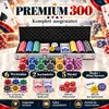 Poker Set Premium 300 Chips mit Metallkern (11,5g) – 6 Produktbild-Vorschau 2