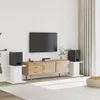 vidaXL Pied de haut-parleur 2 pcs. Blanc 30x30x40 cm Bois Voir les images du produit 2