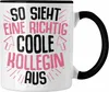 Trendation - So Sieht Eine Richtig Coole Kollegin Aus Tasse Produktbild-Vorschau 1