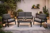DEGAMO Loungeset Gartenset VANCOUVER Aluminium anthrazit, Produktbild-Vorschau 2