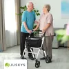 Juskys Indoor Rollator Aktiv - Tasche & Tablett - schmal & Produktbild-Vorschau 7