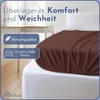 Frottee Spannbettlaken Spannbetttuch, 140x200 cm, Schoko Produktbild-Vorschau 2