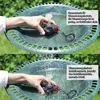 Two images showing a solar-powered water pump in a bird bath, demonstrating its water level sensor. Produktbild-Vorschau