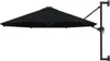 Sonnenschirm zur Wandmontage mit Metall-Mast 300 cm Schwarz Produktbild-Vorschau 1