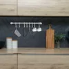 Intirilife Edelstahl Küche Hängeleiste mit 8 Haken - Küchen Produktbild-Vorschau 5