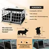 CADOCA® Hundetransportbox Aluminium Hundebox Kofferraum Produktbild-Vorschau 2