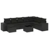 Modulares Garten-Loungeset, 9-teilige Poly Rattan Produktbild-Vorschau 1