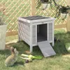PawHut Outdoor-Holzstall, Käfighaus für Nagetiere, kleine Produktbild-Vorschau 2