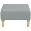 Möbel Fußhocker Hellgrau 77x55x31 cm Stoff - Fußhocker Produktbild-Vorschau 5