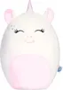 A white and pink unicorn plush toy is shown against a white background. Produktbild-Vorschau