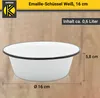 Karl Krüger 101161 Schüssel emailliert, weiß, Ø 16 cm Produktbild-Vorschau 5