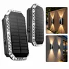 Solar Wandlampe Außen 2er Set, LED Solarleuchte Garten, 3 Produktbild-Vorschau 1