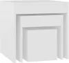 Set di 3 tavoli, materiale in legno bianco Anteprima dell’immagine prodotto 7