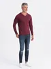Ombre Clothing Langarm-T-Shirt für Männer Hespexia bordo M Produktbild-Vorschau 5