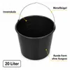 10er Set Baueimer 20 L, Kunststoffeimer mit Metallbügel, Produktbild-Vorschau 6