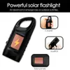 Solar Taschenlampe Handkurbel mit Karabiner, Tragbar LED Produktbild-Vorschau 5