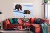 MuchoWow® Poster Braunbären im Schnee 120x80 cm - Bilder Produktbild-Vorschau 3