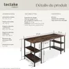 Bureau informatique STOKE 137x55x75cm - Bois foncé Voir les images du produit 6