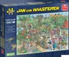 Jan van Haasteren - Stunde der Gartenvögel (1000 Teile), Produktbild-Vorschau 2