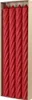 Stabkerzen aus Paraffin, RUSTIC TWIST, 350/28 mm, Rubin, Produktbild-Vorschau 1